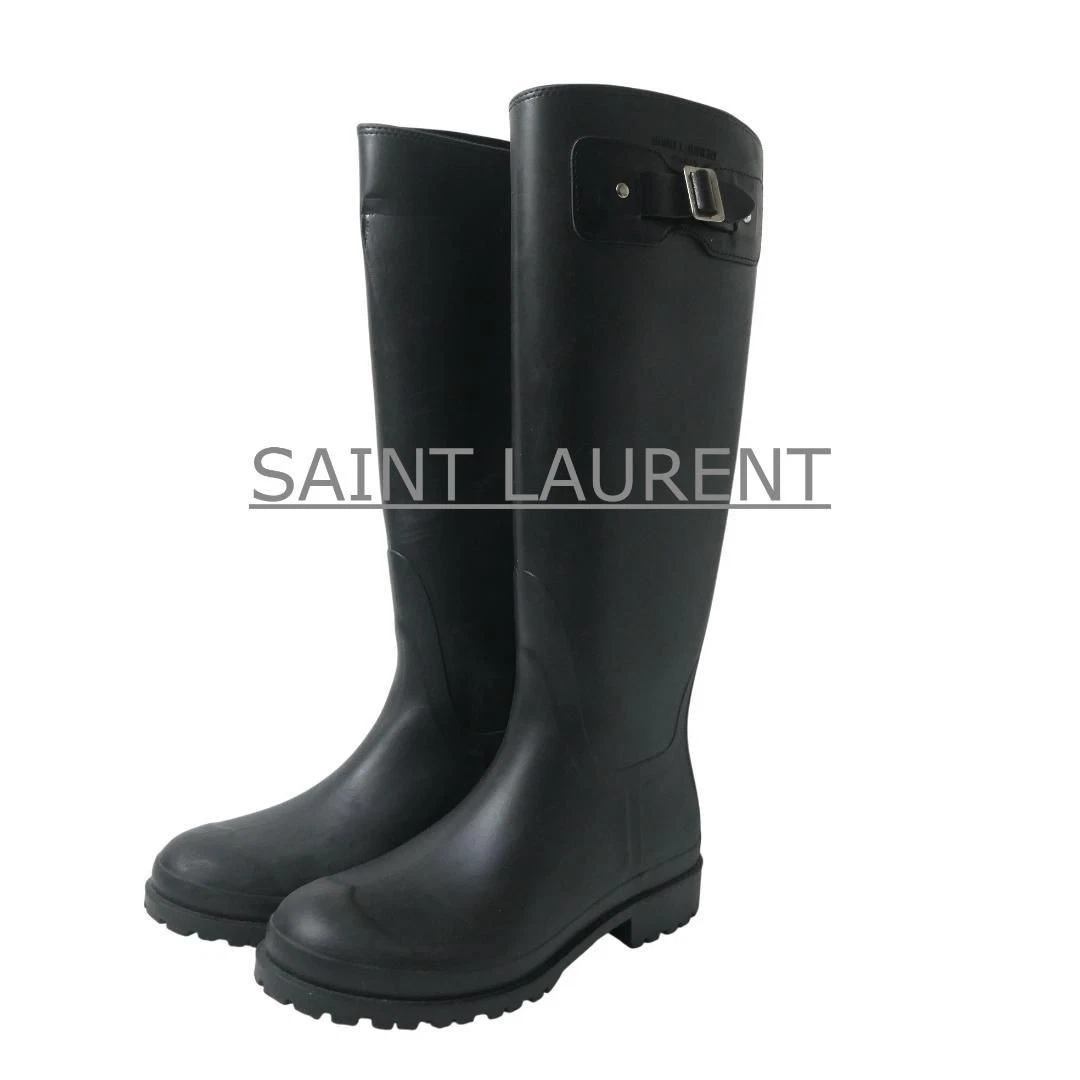 Saint Laurent Women's Rain Boot Black for sale | eBay