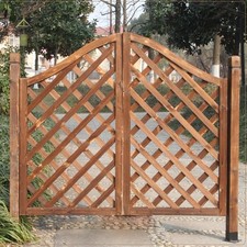 Outdoor Garden Gates, Freestanding Wood Fence...