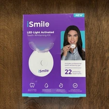 Teeth Whitening Kit iSmile LED Light 35% Carbamide Peroxide Gel Syringes SEALED