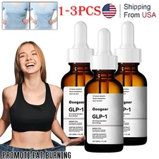 1-3PCS GLP-1 Weight Loss Fat Burner Drops Diet Supplement Slimming Drops 30ml