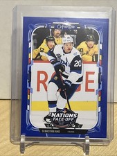 2025-26 O-Pee-Chee Sebastian Aho Nations Face-Off Blue Border #535