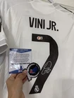 Vinicius Jr Signed Real Madrid #7 Soccer Jersey UEFA Champions League BAS COA