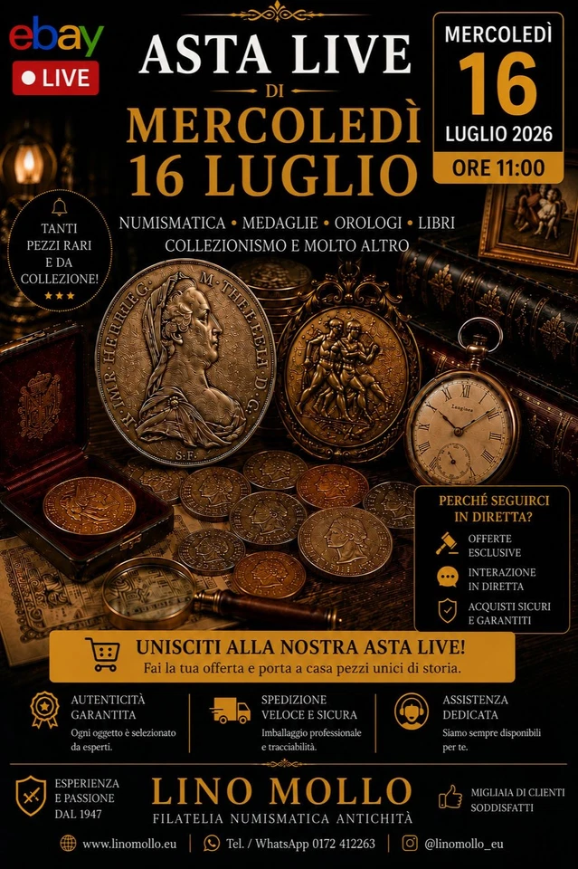 Asta e Compralo Subito Monete e Medaglie da collezione.