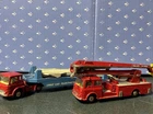Corgi Major Toys Fire Engine and Car Transporter Vintage Diecast