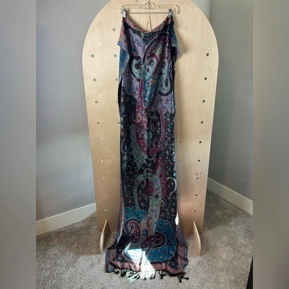 Священные нити яркий цветочный богемный бахрома шаль/шарф (негабаритный) - Изображение 2 из 4