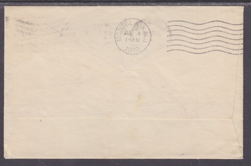 US Sc 332 on 1910 Cover with Norwich, Conn. 13-Star Flag Cancel - Picture 2 of 2