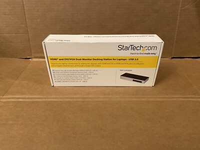 Startech DK30ADD USB 3.0 Dual-Monitor Docking Station HDMI and DVI VGA Dual