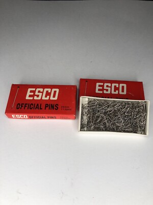 2-500pc Vintage Esco Flat Head Needles Sewing Pins For Craft Projects 26mm