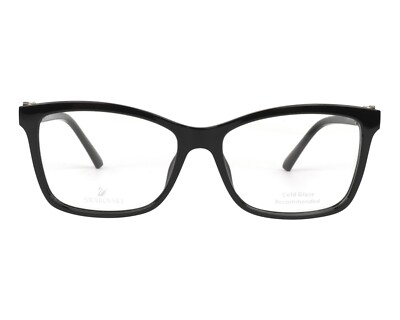 Swarovski SK5255 001 Black Plastic Eyeglasses Frame 53-15-140 SW5255 5255 RX
