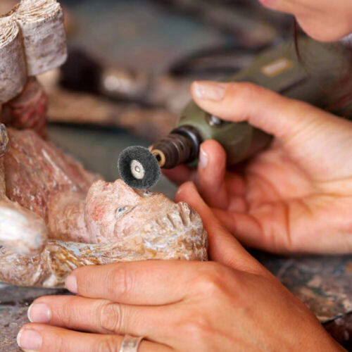 100x Abrasive Wheel Buffing Polishing Wheel For Dremel Rotary Drill Bit Set≈❁ - Picture 7 of 11
