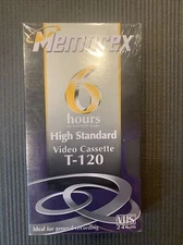 NEW Memorex VHS T-160 Blank Video Tape Factory Plastic Wrap