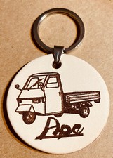Schl&uuml;sselanh&auml;nger Leder Amulett Vespa APE 45mm Piaggio APE