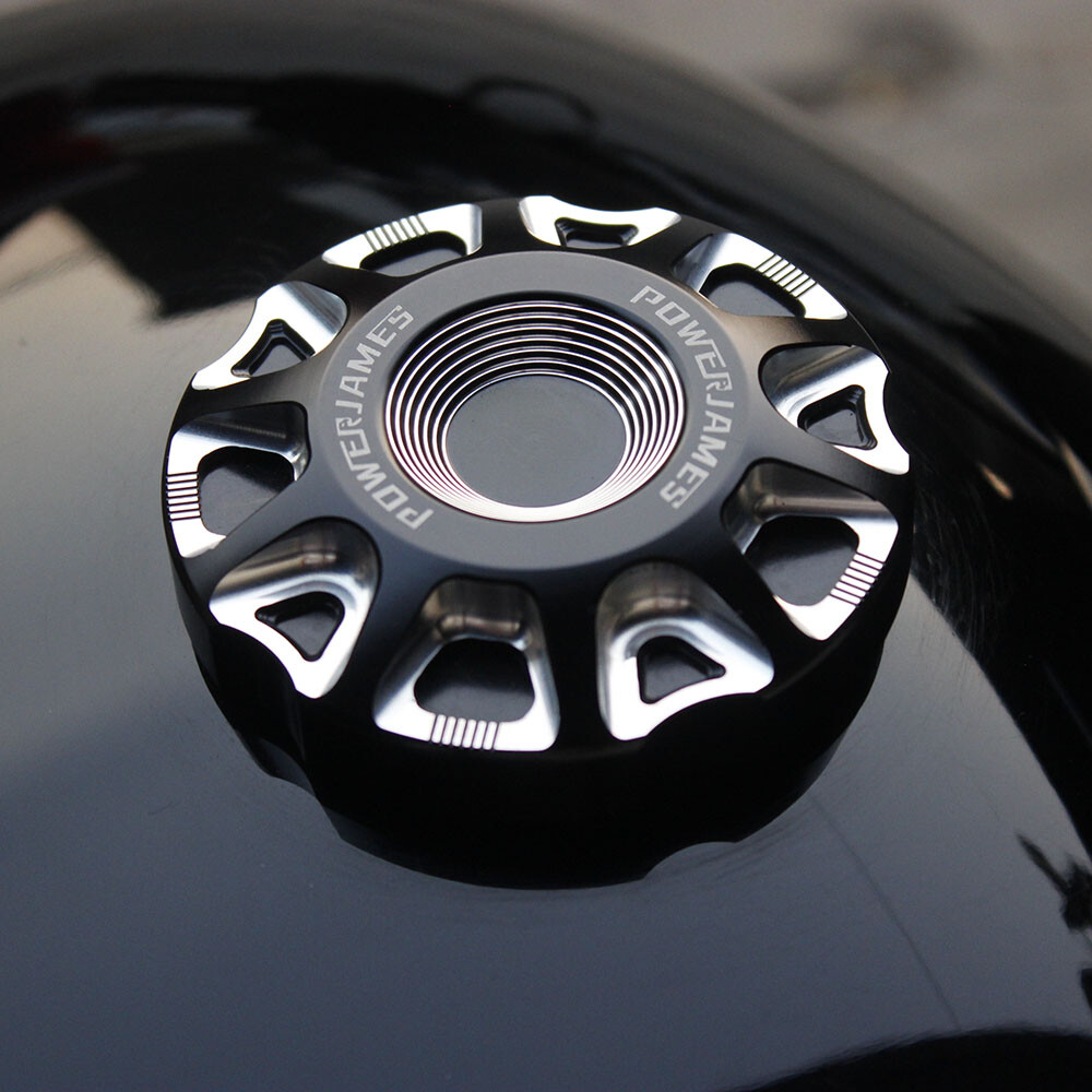 Custom Motorcycle Gas Caps Chrome Domed Vented Gas Tank Fuel Cap