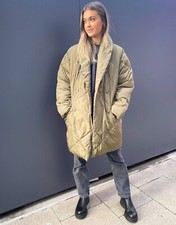 Free People Women’s Padded Puffer Coat Khaki Size Xs
