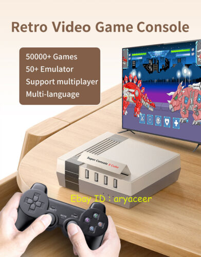Super Consola X Cube Retro Videojuegos Consola 50+ Dispositivo Emulador Compatibilidad - Imagen 1 de 21