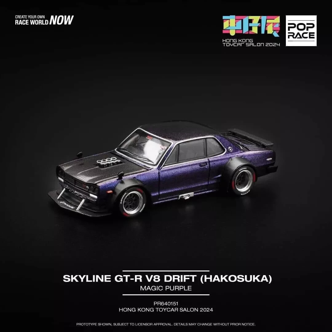 K-POP・アジア niks977 Pop Race Skyline GT-R V8 Drift (Hakosuka) Magic Purple NEW