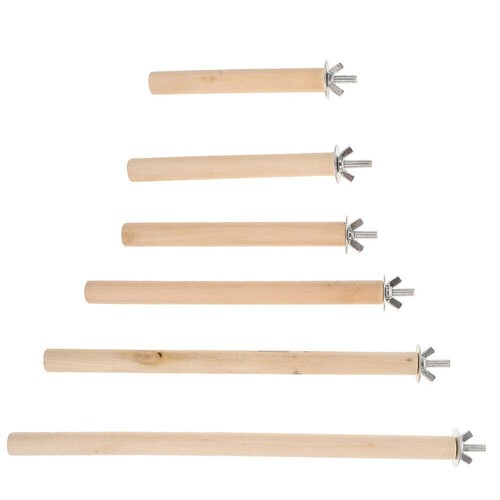6pcs Sturdy Bird Parrot Perches Stand Platform Budgie Perches For Cage - Picture 4 of 12