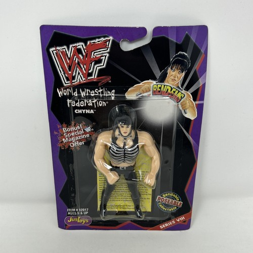 Vintage WWF WWE Justoys Bend-Ems CHYNA Series VIII...