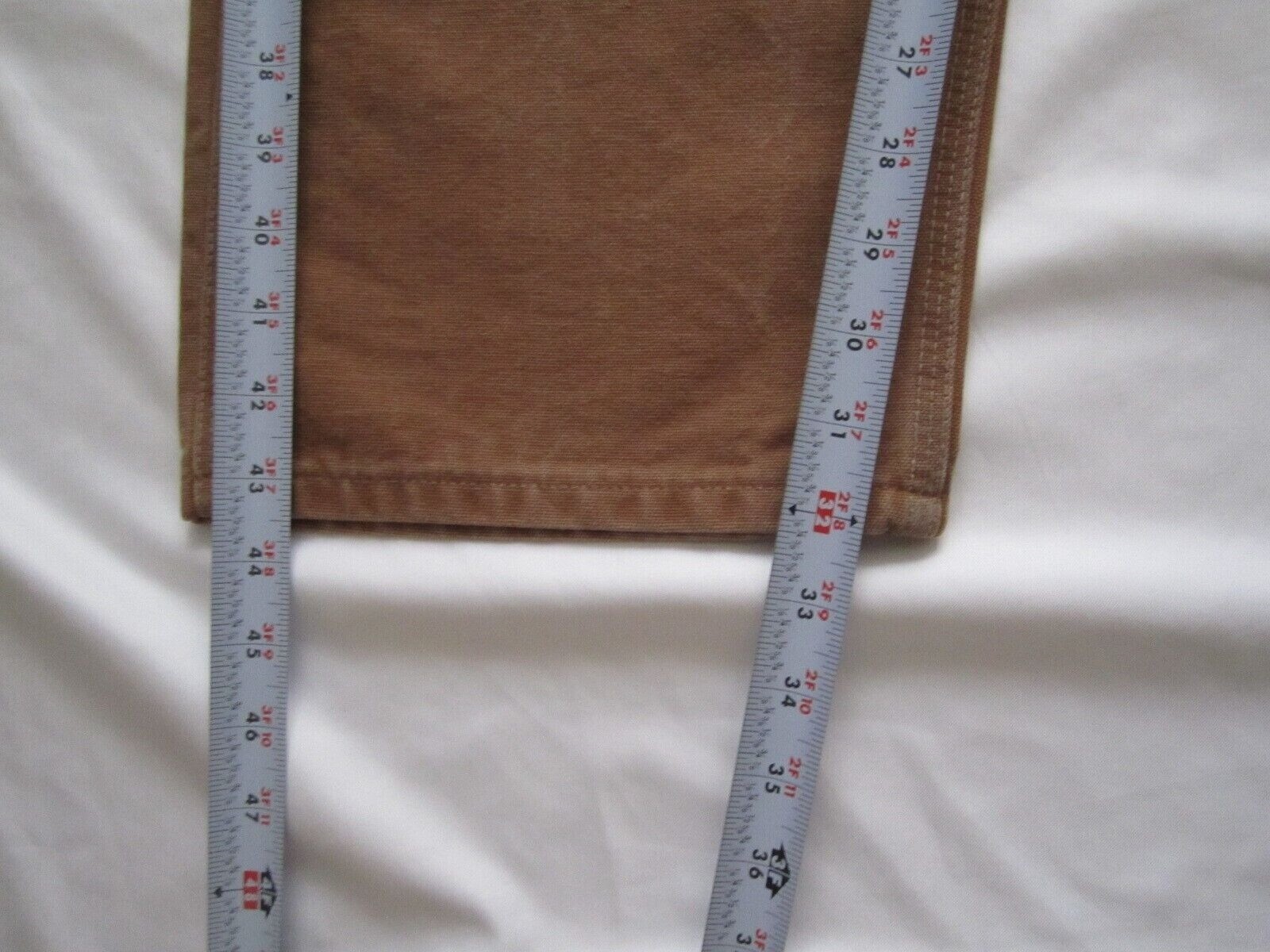 1980s Vtg Carhartt Pants Men Streetwear Rugged Double Knee Sz 38 x 32 (MP260)USA thumbnail 5