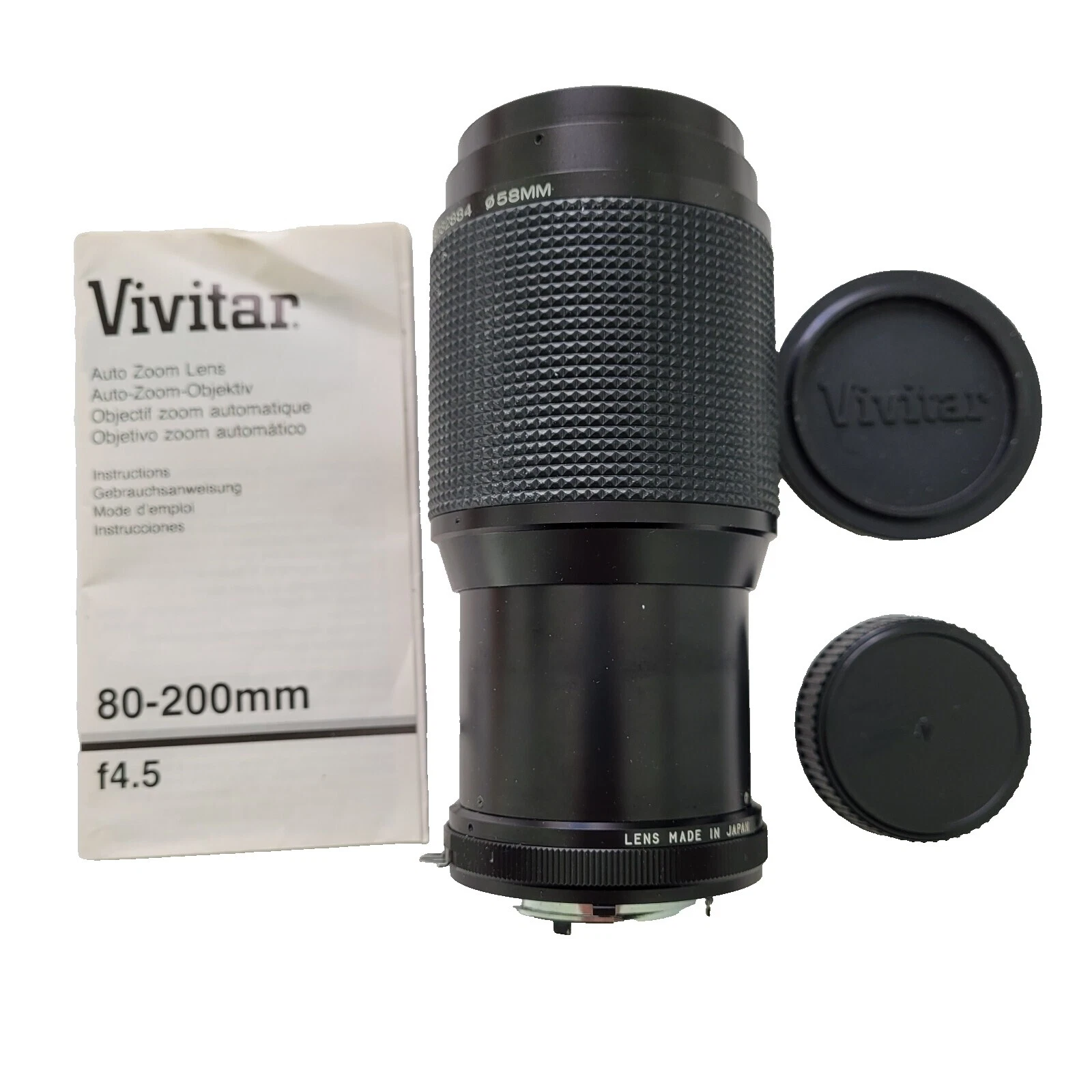 Vivitar Zoom Nikon F Lens Camera Lenses