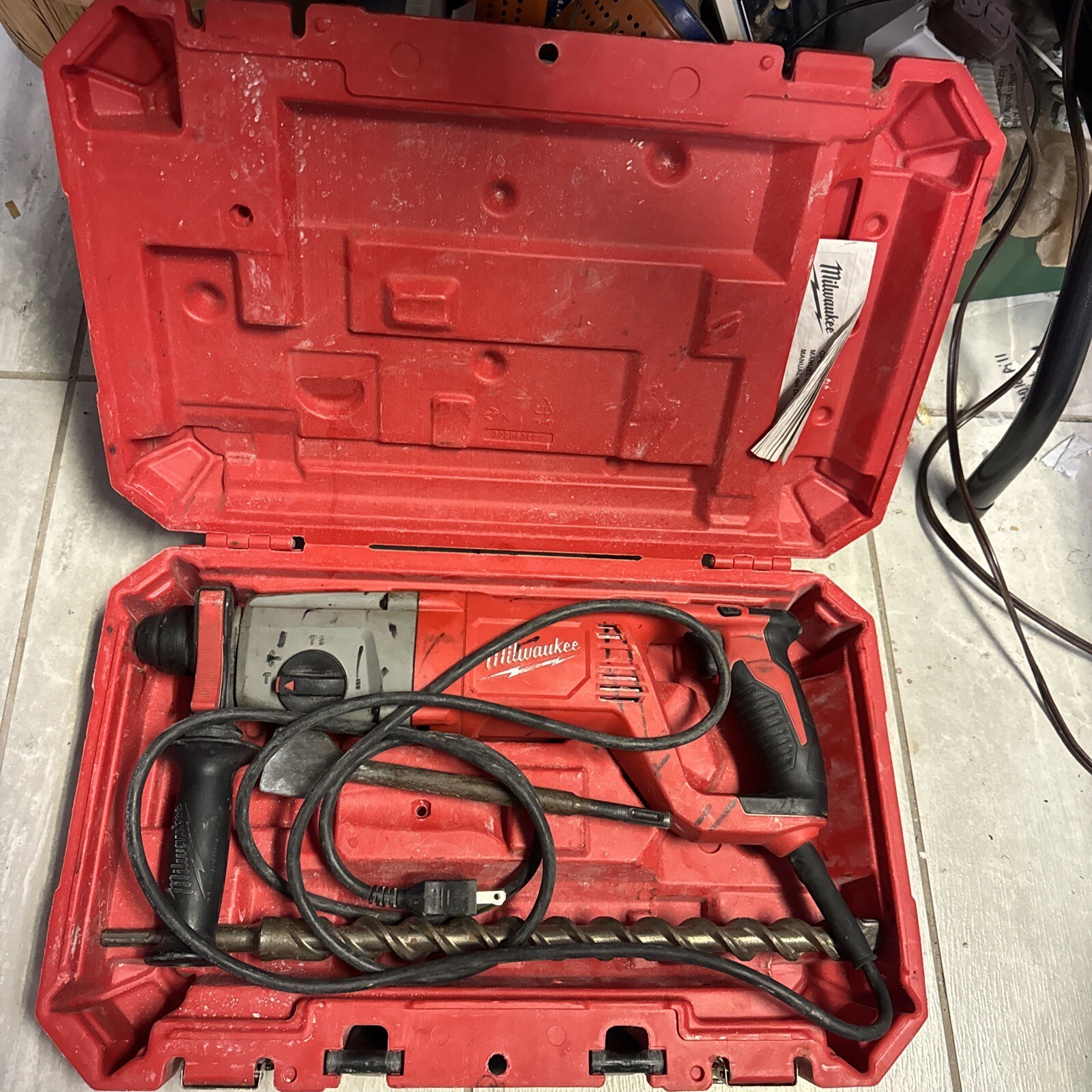 Milwaukee 1" Corded SDS Plus Rotary Hammer Cat. No. 526221 With Case