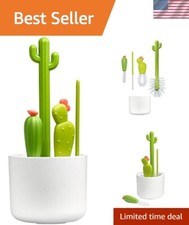 Durable Cactus-Themed Bottle Brush Set for Easy Bottle Accessory Cleaning