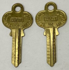 Original NOS Curtis Industries Authentic Key Blanks RU-1 Set of 2 - USA Made