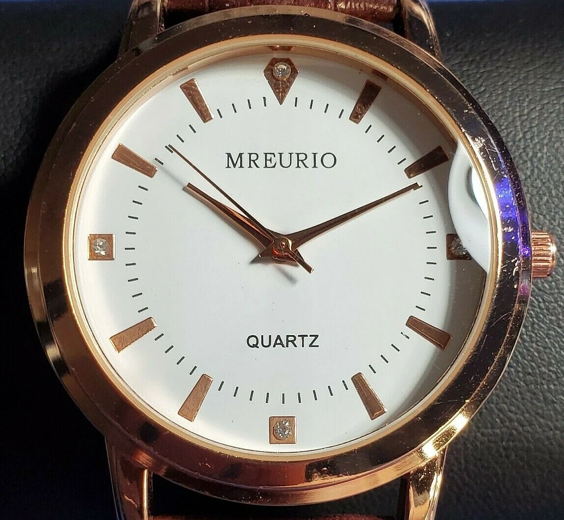 Mreurio quartz watch deals rose gold