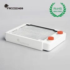 FreezeMod 120mm White G1/4" Threads Copper Radiator for PC Water Cooling TSRP-WP