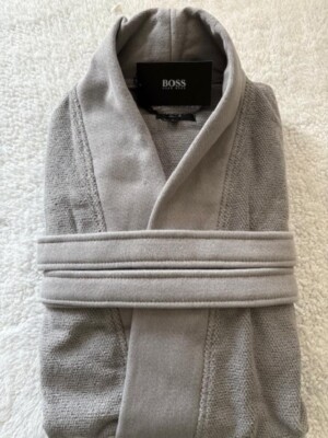 LOFT COTTON KIMONO BY HUGO BOSS IN DARH SILVER COLOR
