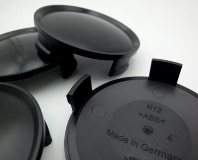 4x Nabenkappen Felgendeckel 75mm  71,5mm schwarz für Alufelgen  N12 S