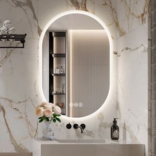 23.6x35.5in LED Bathroom/Toilet Mirror 3 Color Bluetooth Anti-fog Vanity Mirror