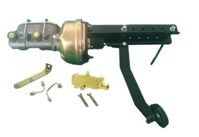 Universal Power Brake Pedal Firewall Underdash Master 7'' Booster Disc Disc Valve