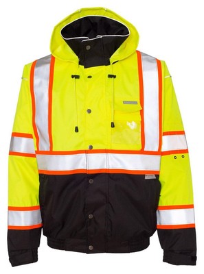 ML Kishigo Brilliant Series Bomber Jacket, Lime, Large