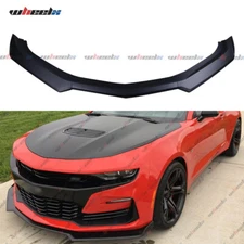 Matte Black Front Bumper Lip Splitter Spoiler For Camaro SS 19-24 LS LT RS 16-24