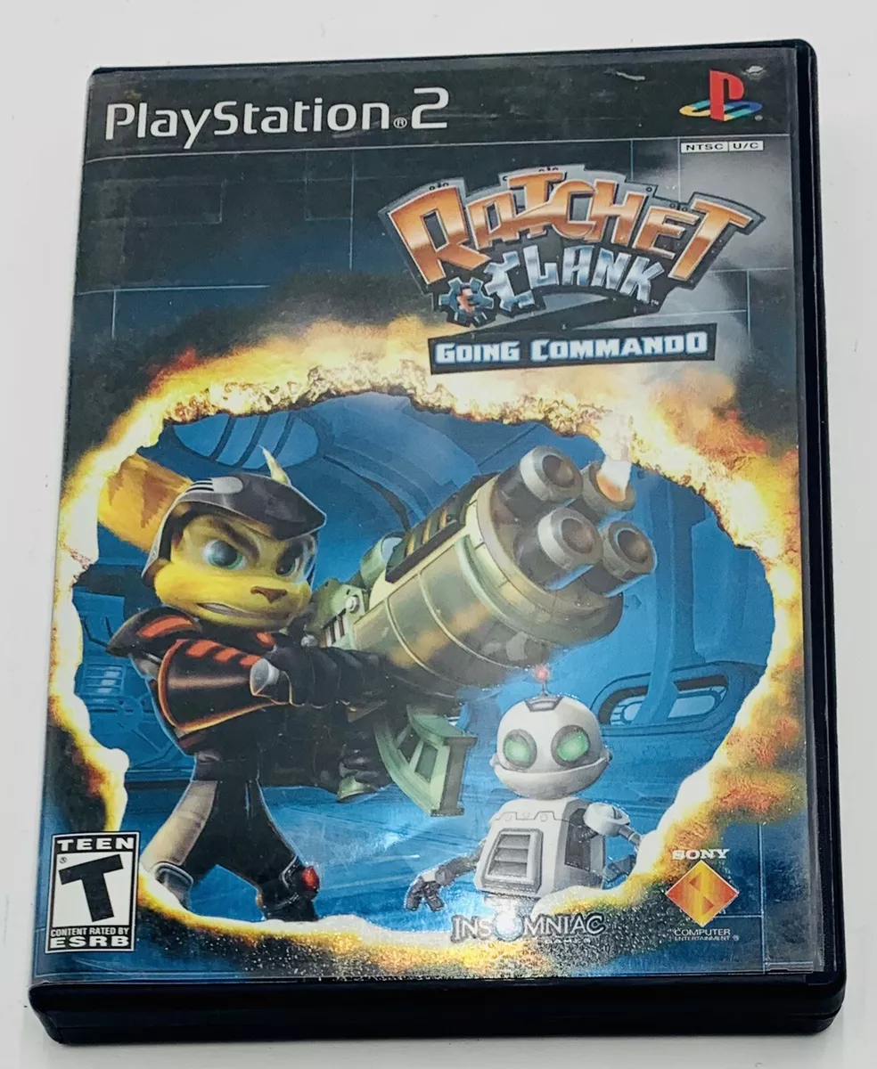 Ratchet & Clank Going Commando Black Label PS2 PlayStation 2 Pre Owned  Tested 711719726821