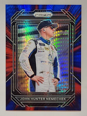2023 Prizm NASCAR Racing #31 John Hunter Nemechek Red Blue Hyper Prizm #097/299