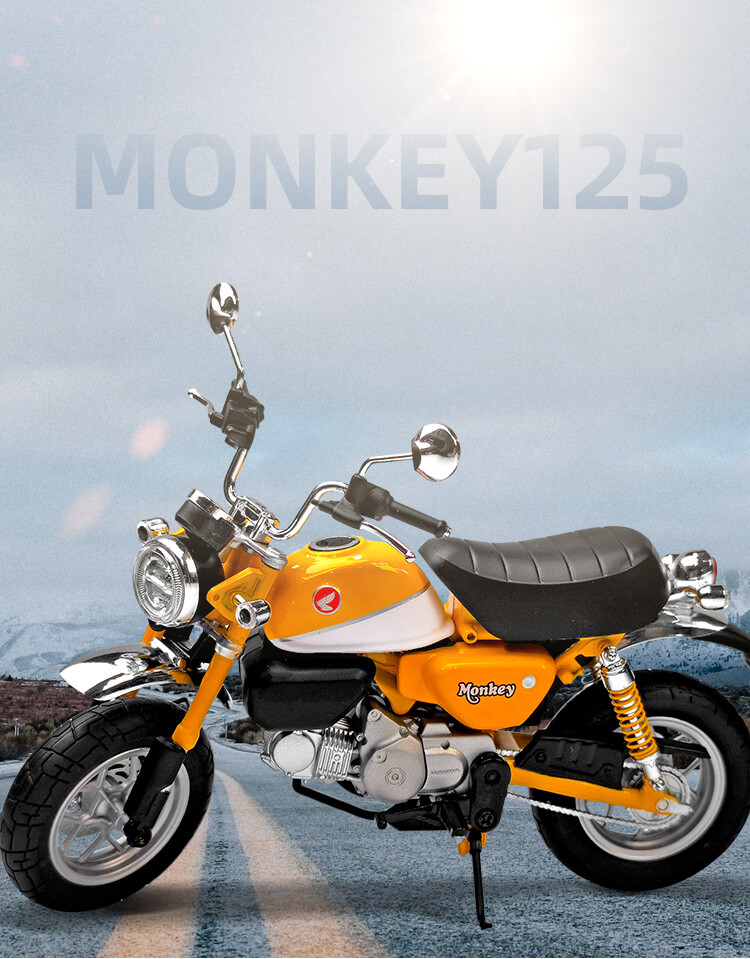 1/12 Honda Monkey ダイキャストモデルVAN·JACKET 1/12 Scale Honda Monkey 125 Die-cast Motorcycle – nicehomie