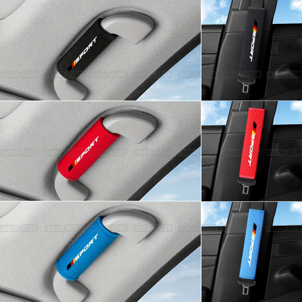 Universal Seat Belt Cover Shoulder Pad Door Handle Protector Car Accessories