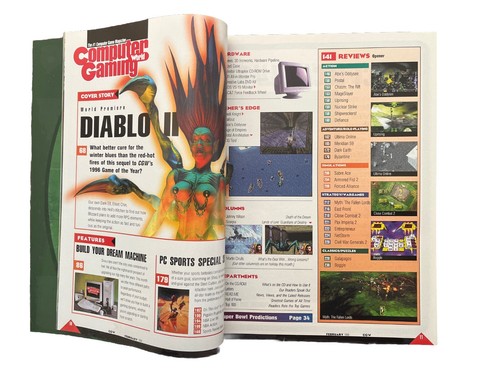 Computer Gaming World Strategy Magazine #163 Feb 1998 Diablo II - Picture 2 of 3