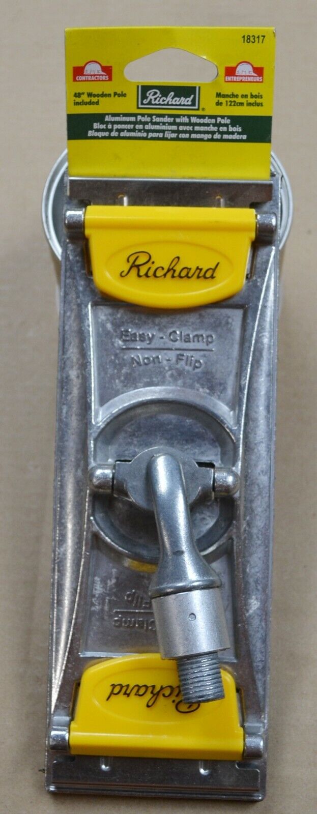Popular brand Richard Aluminum Pole Sanding Head Clamp Plate Easy Los Angeles Mall Non-Flip
