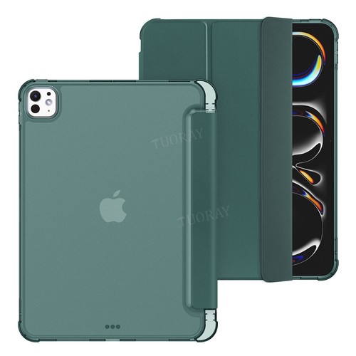 Case for iPad 7/8/9th 10.2 Air 4 5 6 Pro 11'' 13'' 2024 Smart Leather Flip Cover - Picture 3 of 87