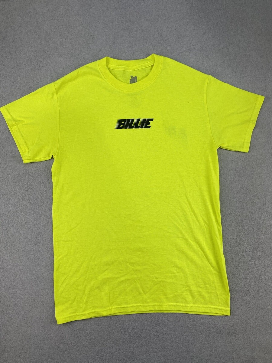 Official Billie Eilish Racer Logo Neon Yellow/Green T-Shirt