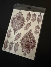Beide H&auml;nde Henna Tattoo Aufkleber f&uuml;r Frau / Mehendi