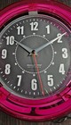 Sterling and Noble 11" Vibrant Pink Neon Analog Wall Clock Cool Retro Nice — photo 2