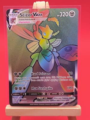Scizor VMAX 193/189 Darkness Ablaze Rainbow Rare Full Art Pokemon