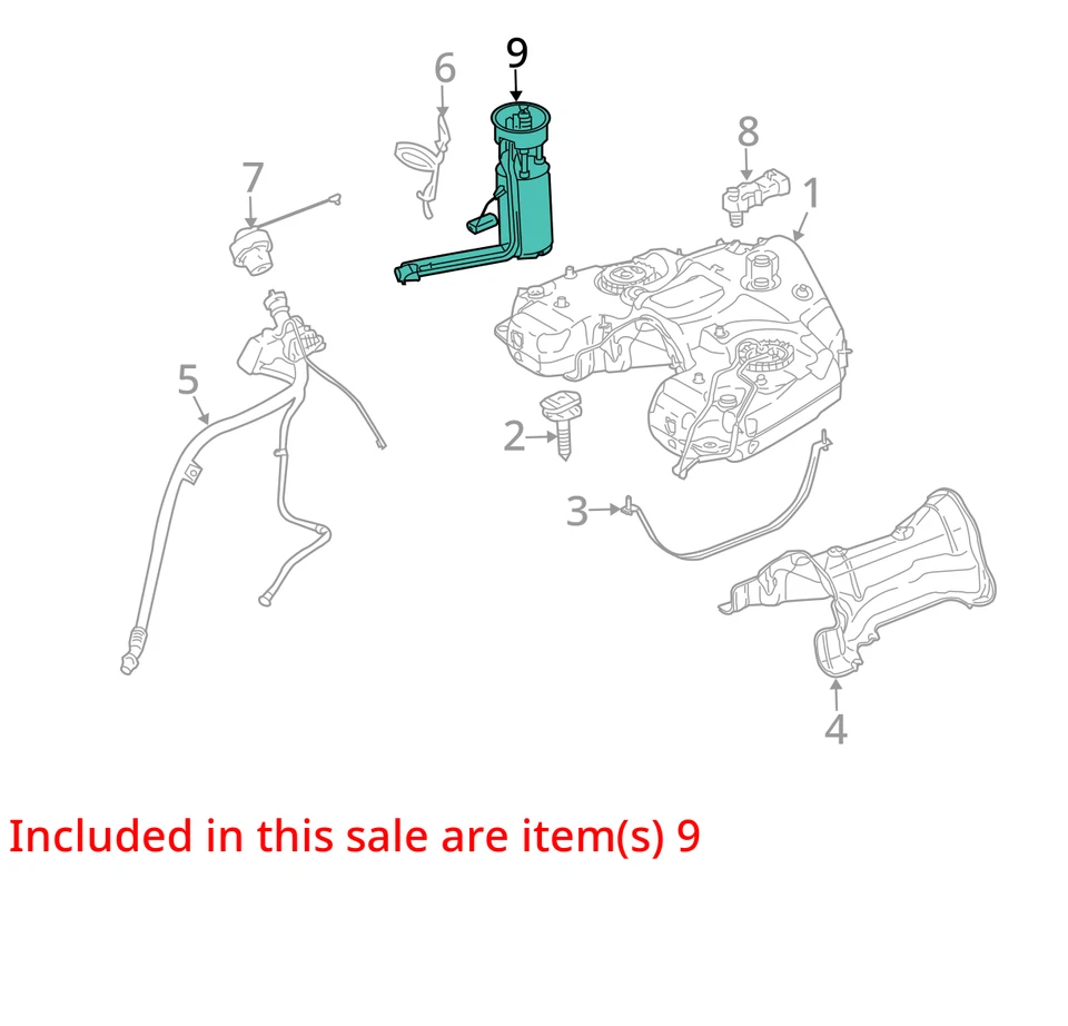 Conjunto de bomba de combustible eléctrica Mercedes-Benz Ml320 1998-2001 PN71L Foto 3 de 4