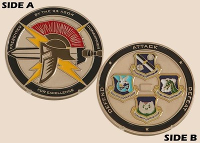 93 AGOW Excellence Attack Defend Defeat Challenge Coin  4#A