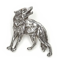 Wolf KettenanhäNger Silber 925 Wikinger Talisman 2,7Cm Skandinavisches Amulett