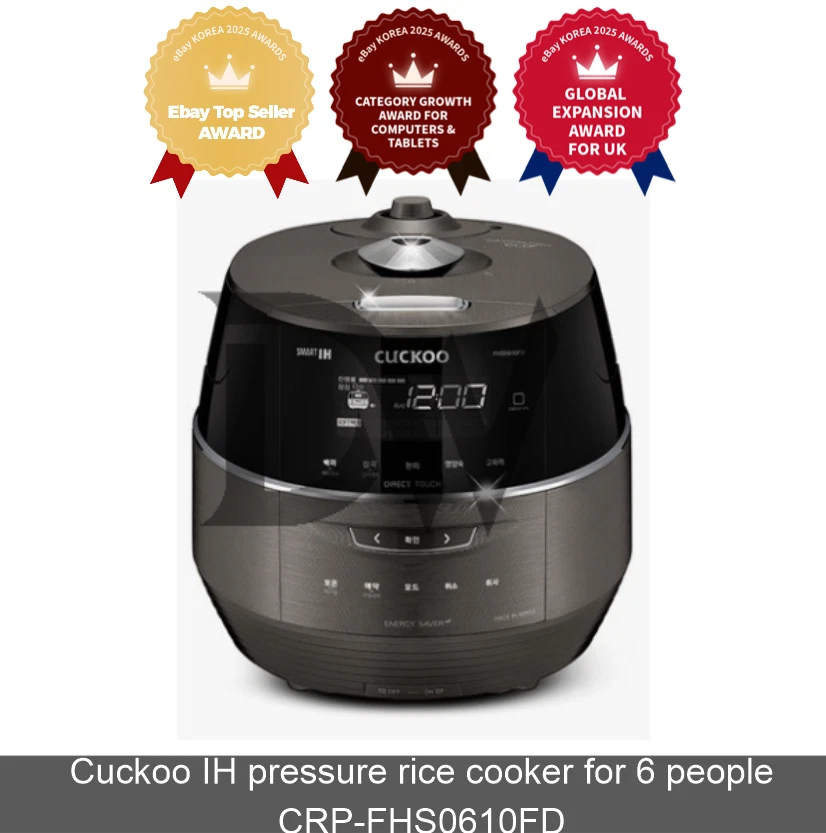 Cuckoo IH pressure rice cooker for 6 people CRP-FHS0610FD 220V EU PLUG